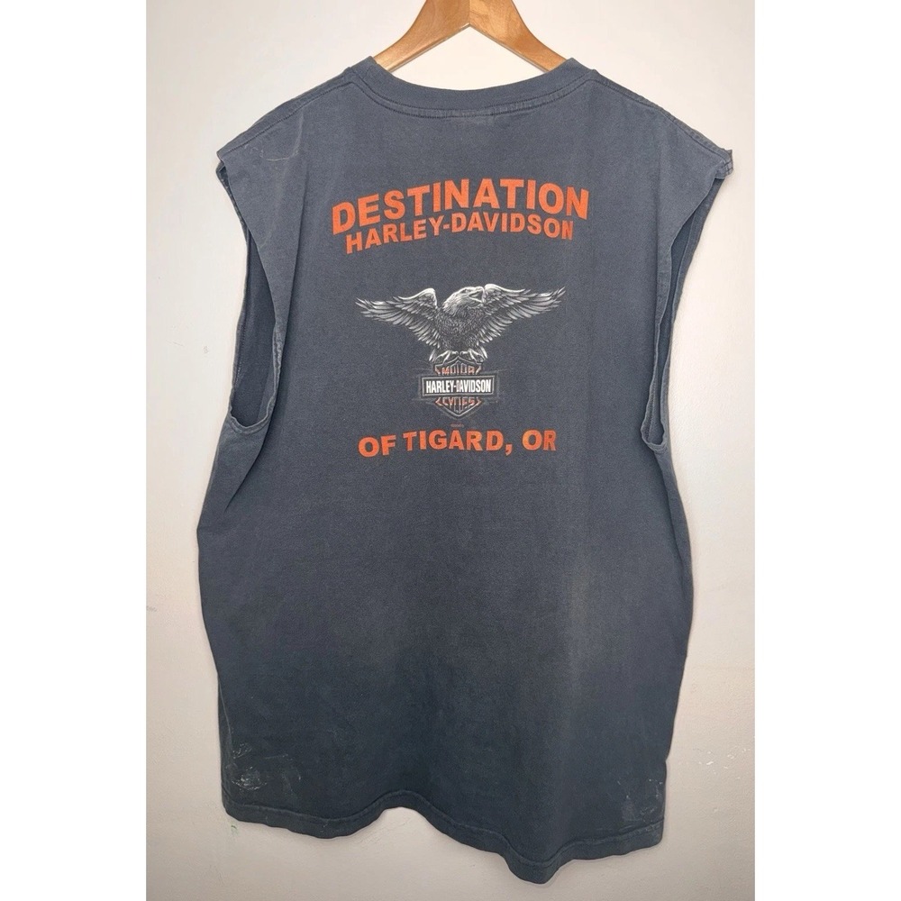 Harley Davidson Of Tigard OR, Mens Sleeveless Shirt 2XL